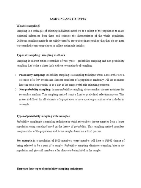Types of Sampling in Research 的图像结果