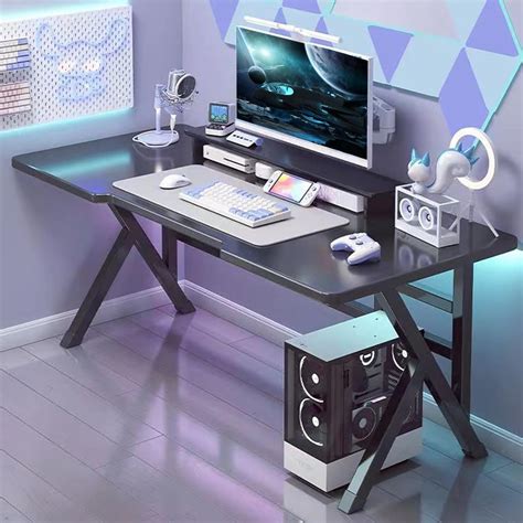 Worparsen Gaming Desk,Ergonomic Computer Game Table,Computer India | Ubuy