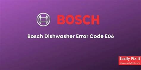 Image result for Bosch E06 Error Code
