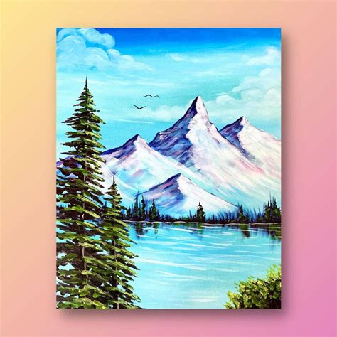 Simple Landscape Paintings Of Mountains