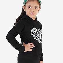 Naughty Ninos Girls Printed Hooded Sweatshirt : Amazon.in: Fashion