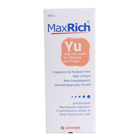 Maxrich Yu Daily Use Cream, 100gm – ClickOnCare