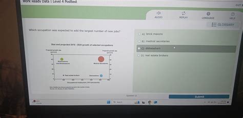Solved: Work Ready Data | Level 4 Posttest EXIT | AUDIO REPLAY LANGUAGE ...