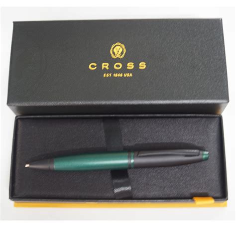 Cross AT0112-25 Calais Green Barrel Black Color and Black Clip and Grip ...