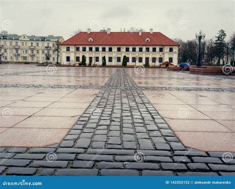 GRODNO, BELARUS - MARCH 18, 2019: Main Square in the City of Grodno ...