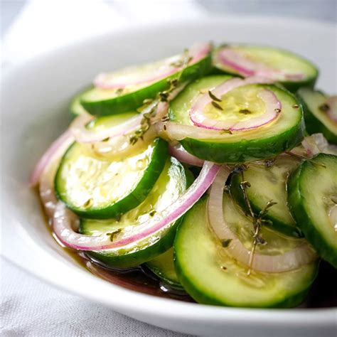 Cucumbers and Onions in Vinegar
