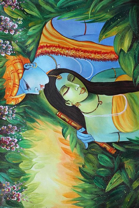 British Terminal™ Lord Radha Krishna Canvas Painting Poster Waterproof ...