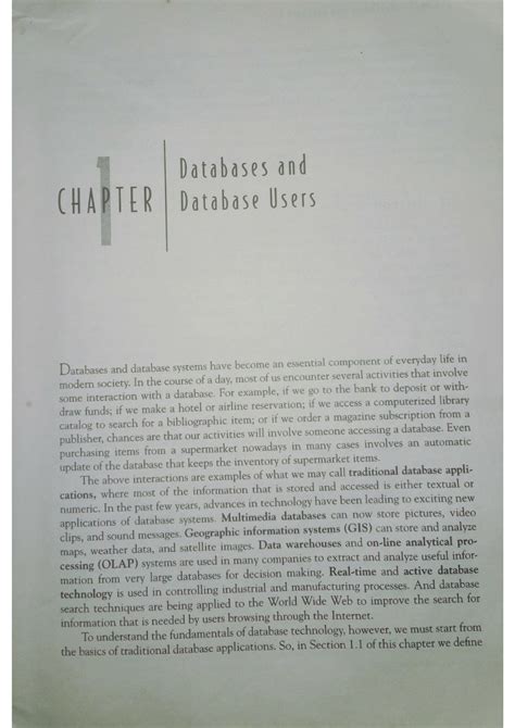 Database and database users - Computer Science - Studocu