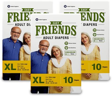 FRIENDS Easy Tape Type Adult Diapers - XL - Buy 30 FRIENDS Adult ...