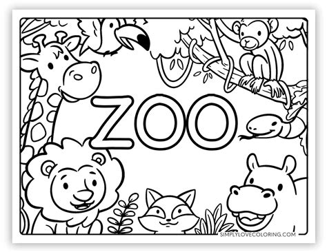 Zoo Coloring Pages Printable