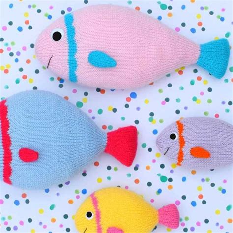 Knit Fish Shape Pattern 的图像结果