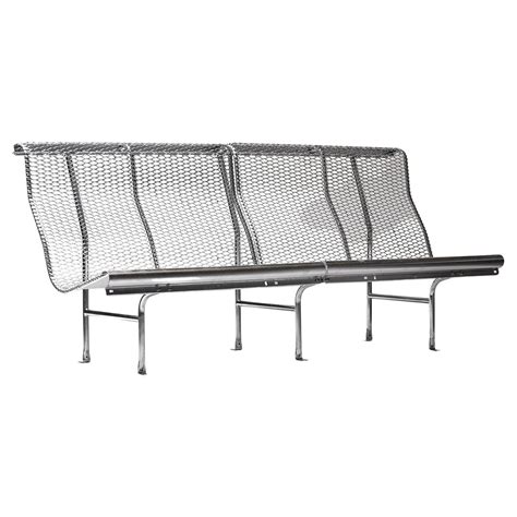 Silver Catalano Bench 90's Outdoor Seating Handmade in Spain For Sale ...