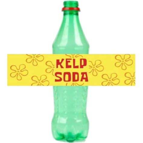 Pre Cut Kelp Soda Bottle labels, Squarepants under the sea drink bottle ...