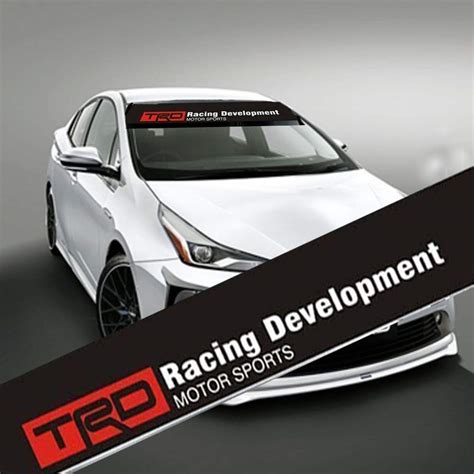 Buy MYCXS TRD Front Windshield Banner Decal 136x21cm Reflective Car ...