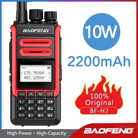 Baofeng BF-H7 Walkie Talkie Dual Band 10W Powerful Transceiver 136 ...