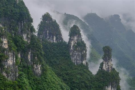Aizhai Hängebrücke in der Provinz Hunan, China