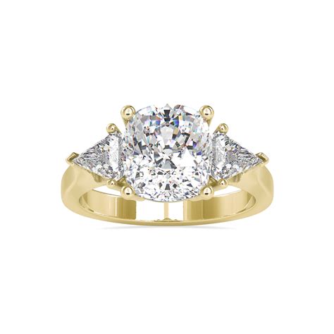 Buy Naro Threestone Moissanite & Lab Diamond Ring | Vai Ra