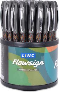Linc Flowsign 0.5mm Blue,Black Gel Pen - Buy Linc Flowsign 0.5mm Blue ...