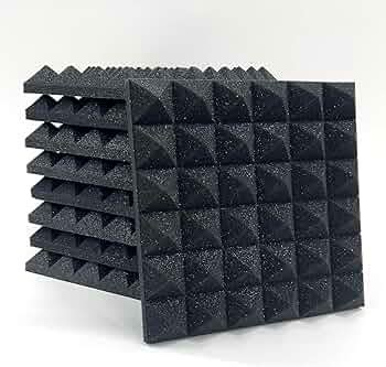 MMT Acoustix 27pc | 90% Absorption Pyramid Acoustic Foam 50 density ...