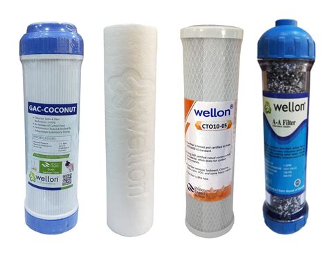 Wellon 10 INCH PP GAC CTO AAA (Blue) Filter Suitable for OpenFlow Under ...