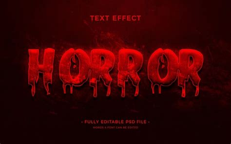 Horror text effect | Premium PSD