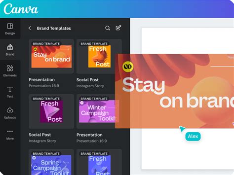 Create custom brand templates | Canva Premium features