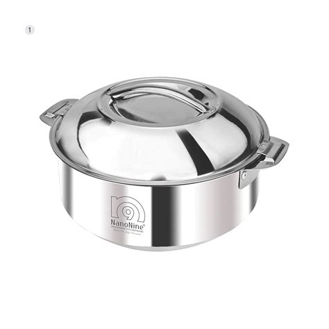 Buy NanoNine Hot Chef Double Wall Insulated Hot Pot Stainless Steel ...