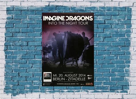 Imagine Dragons - Into The Night , Berlin 2014 - Konzertplakat, 22,90