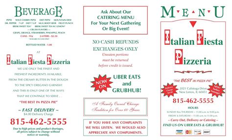 New Lenox Pizza | Italian Fiesta Pizzeria