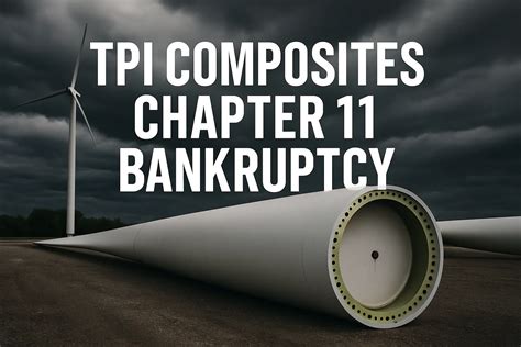 TPI Composites Files Chapter 11, Secures $82.5M DIP Financing | TPIC ...