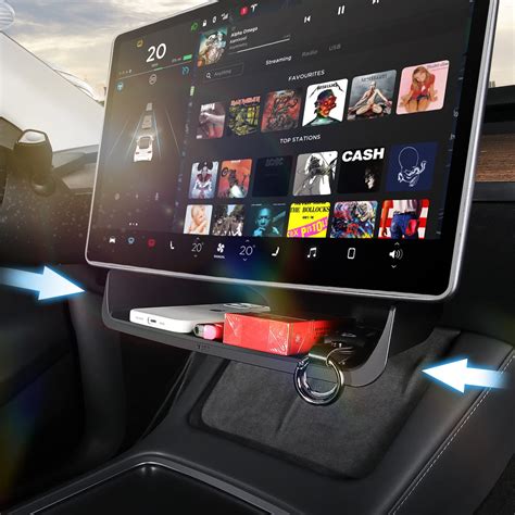 Buy Tesla Model 3 Model Y Under Screen Storage Organizer Tray Shelf ...