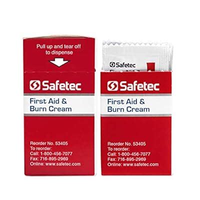 Buy Safetec First Aid Burn Cream.9 g. Pouch 25 ct. Box (36 Boxes/case ...
