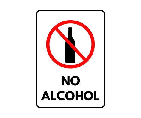 No Alcohol Sign