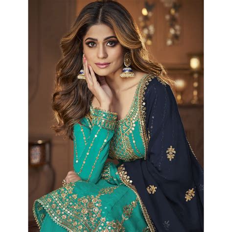 Real georgette designer lehenga suits for Pakistani weddings. – Seyuri.in