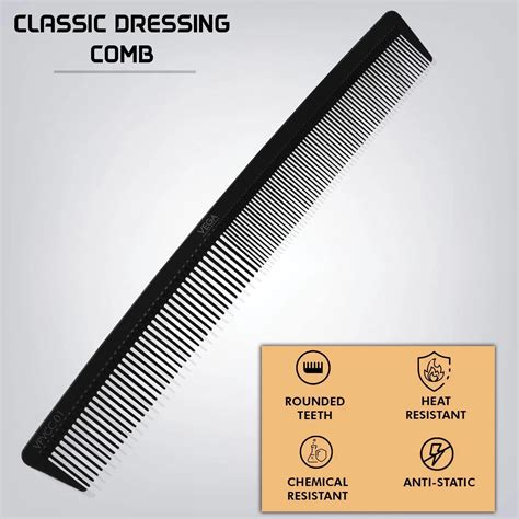 Vega Professional Classic Dressing Comb - Heat Resistant Anti-Static ...