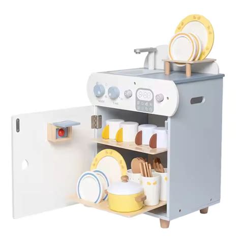 Wooden Dishwasher Kitchen Toy Set – NESTA TOYS