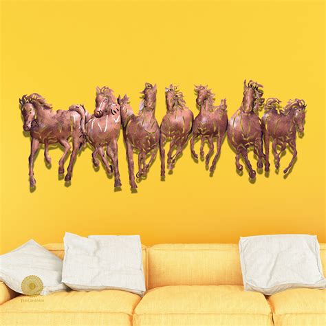 Running Horses herd Wall Art | The Gharnish - A Unit of Satkala Creations