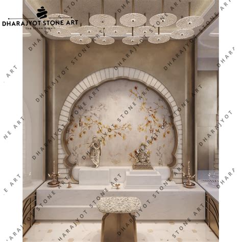 Hand Carving Rectangular Shape White Marble Temple – Dharajyot Stone Art