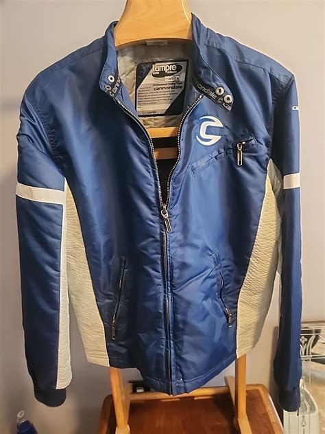 Vintage Cannondale Lampre Caffita Jacket Blue white Professional Cycling EUC | eBay