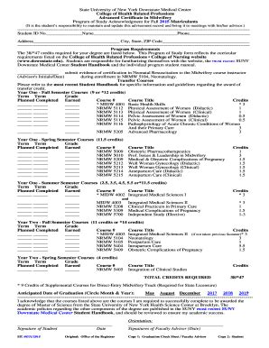 Fillable Online sls downstate Advanced Certificate in Midwifery - sls ...