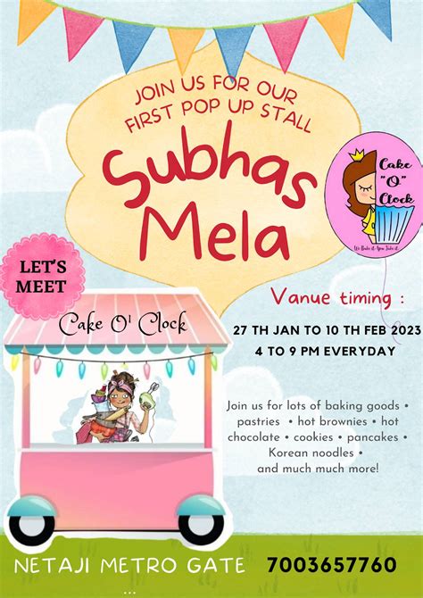 Menu at Cake 'O' Clock, Kolkata