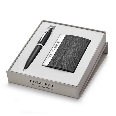 Sheaffer 9317 Ballpoint Pen With Business Card Holder : Amazon.in ...