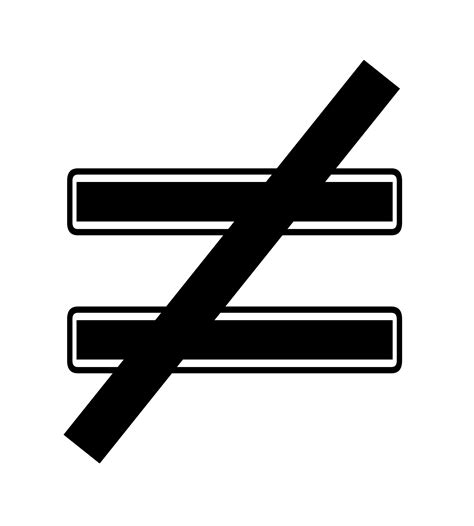 Not Equal, math Sign free image download