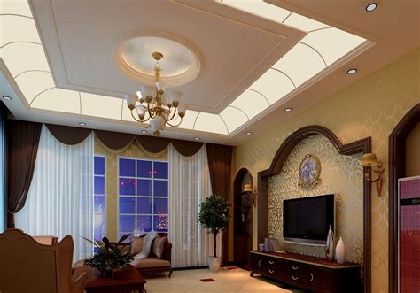 新中式吊顶设计 给你一个别样的客厅-上海装潢网