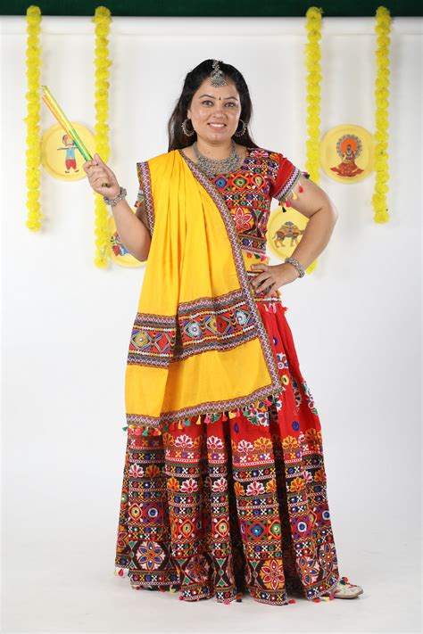 Banjara India Cotton Long Flair Aari Embroidery Kutch Work (Lehenga Ch