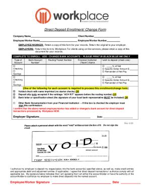 Fillable Online Paychex direct deposit form: Fill out & sign online Fax ...