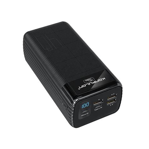 Power bank Konfulon 40000mAh A21S PD crni - Mob-Shop