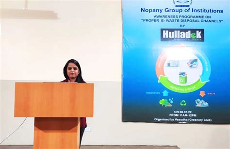 Awareness Programme on E-waste Disposal Channels