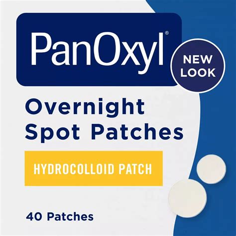 PanOxyl PM Overnight Spot Patches, Advanced Hydrocolloid Healing ...