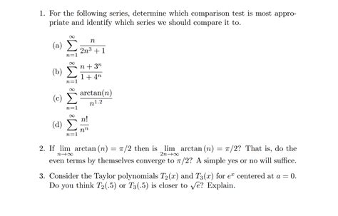 Image result for Comparison Test Series Math